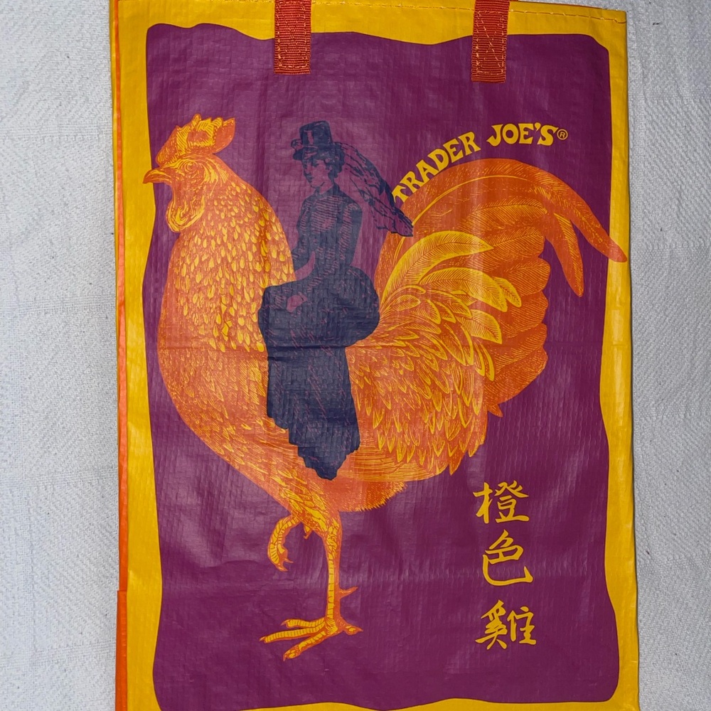 Trader Joe’s Rare Collective Orange Chicken Tote Bag NWT